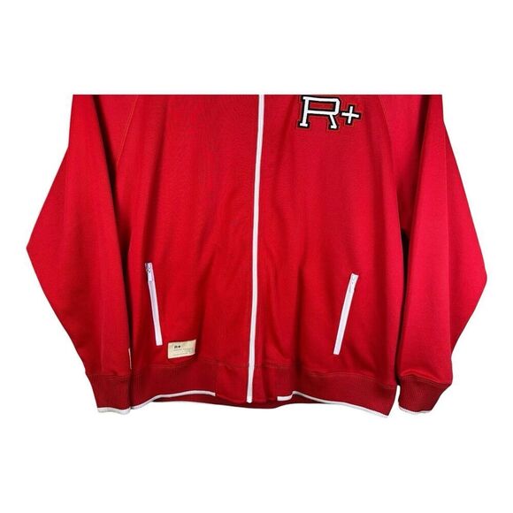 Rocawear R+ logo zipper up track jacket Red men's 3XL Big & Tall Embroidered - Picture 3 of 13